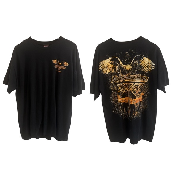 Harley-Davidson Other - Harley-Davidson Las Vegas Cafe Eagle Graphic T-Shirt | Ride Hard Ride Easy XL